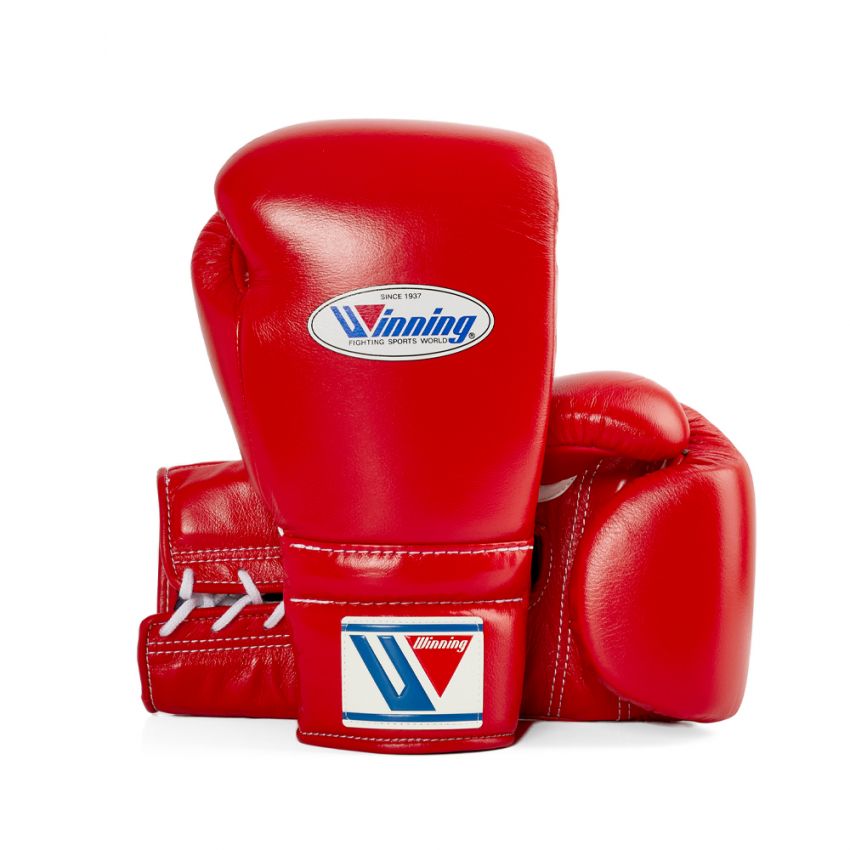 winning gear boxing Winning Lace-Up Boxing Gloves Red