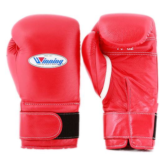 Winning Velcro Boxing Gloves Red