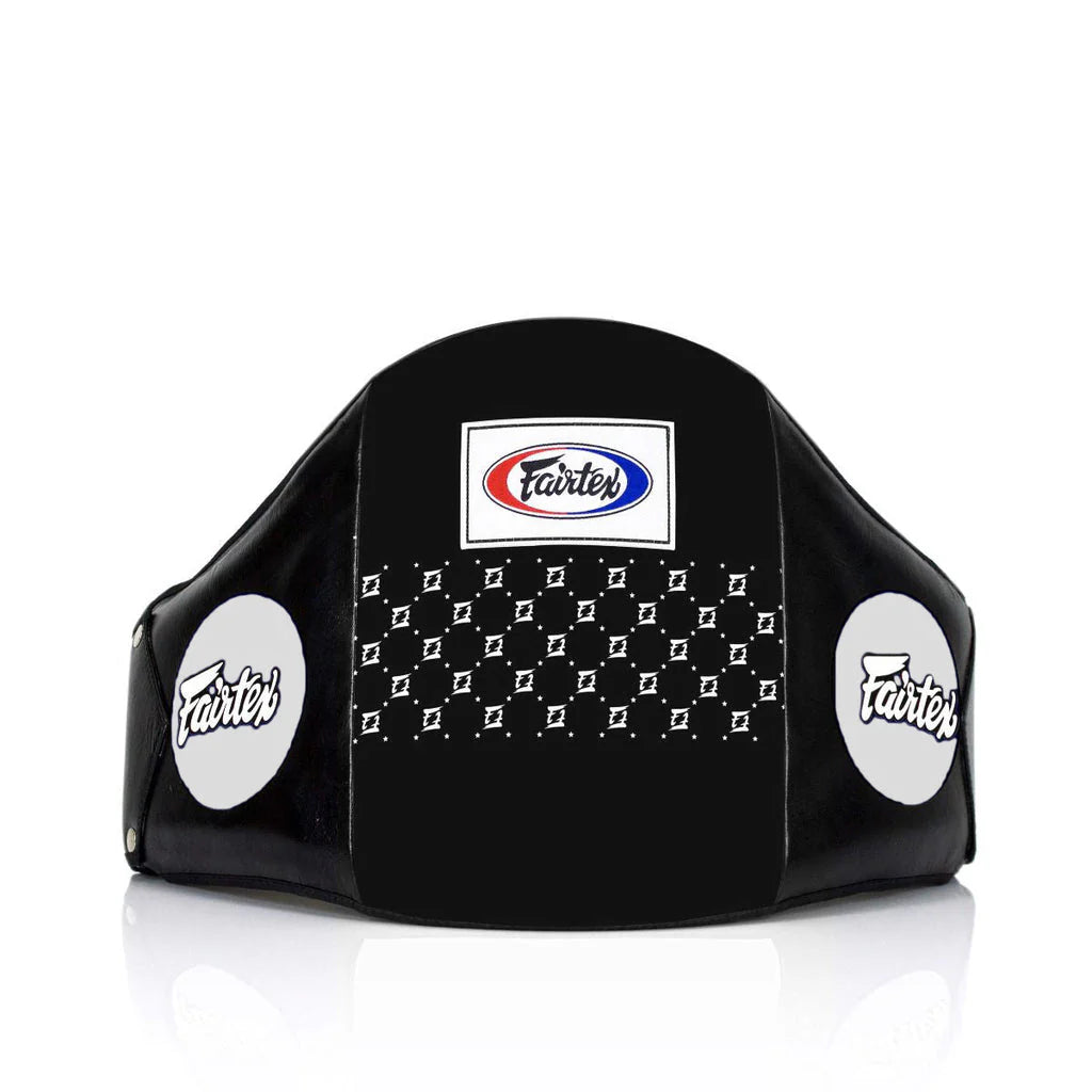 Fairtex BPV1 Standard Leather Belly Pad – Hook & Loop Waist Wrap