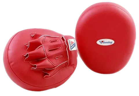 Winning High Grade Type Punch Mitts Red