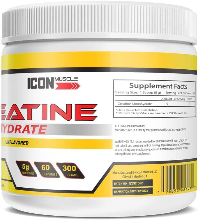 Creatine Monohydrate Powder 300 Grams