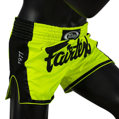 FAIRTEX MUAY THAI SHORTS - BS1706 LIME GREEN