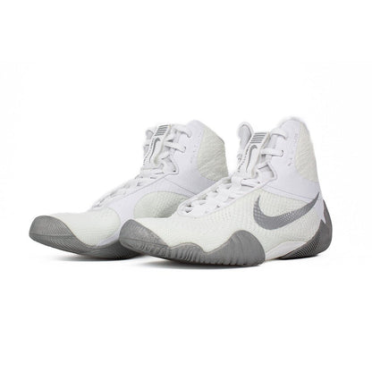 Nike Tawa Wrestling Shoes - White/Metallic Silver