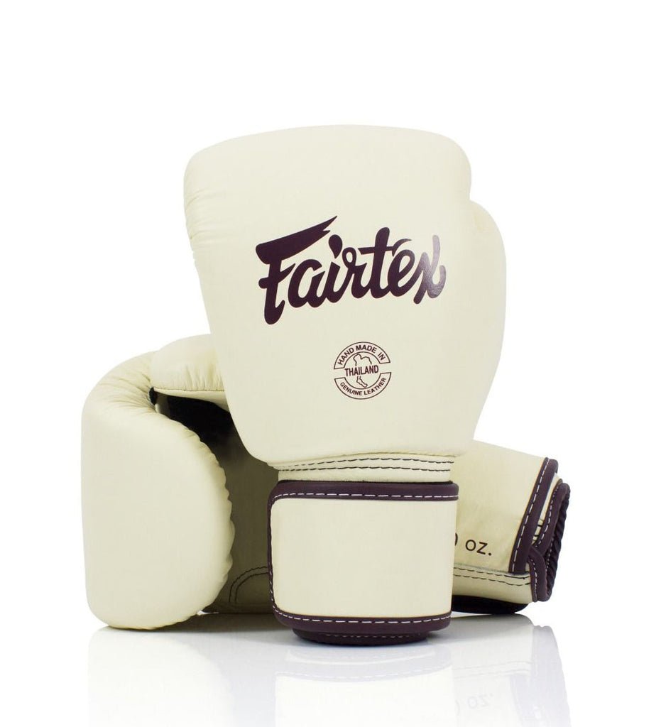 REAL LEATHER BGV16 BOXING GLOVES - BEIGE