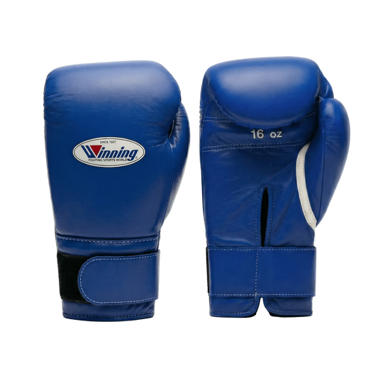 Winning Velcro Boxing Gloves Blue