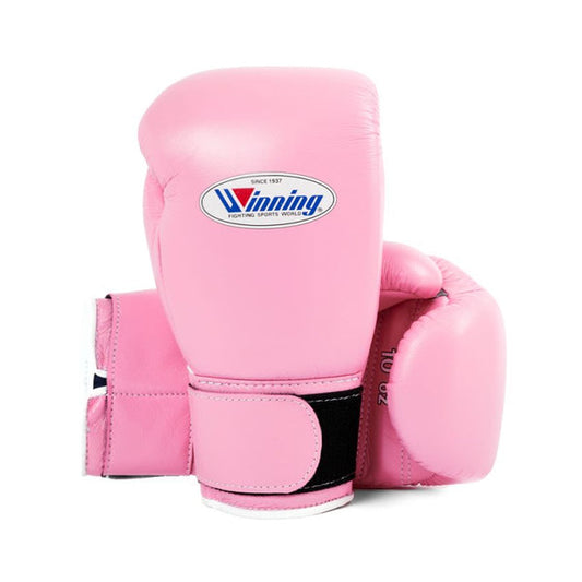 Winning Velcro Boxing Gloves Pink