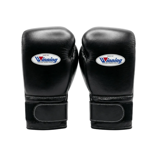 Winning Velcro Boxing Gloves Black